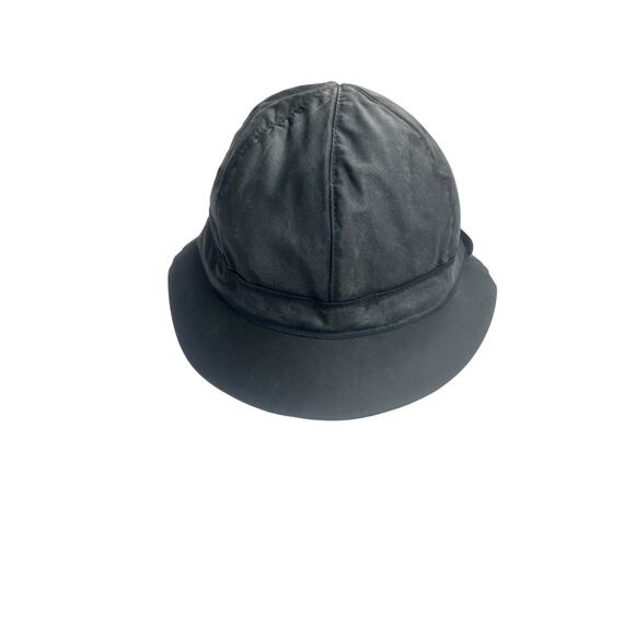 Barbour Waxed Folding Bucket Hat Navy 7 1/4 England Waterproof Casual VTG - Picture 1 of 8